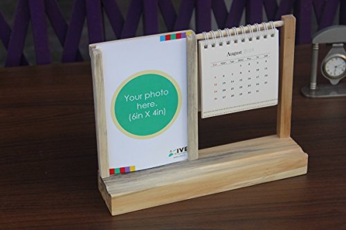 ivei Warli Schreibtisch Kalender mit Ein Foto Rahmen