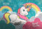 Unicorn Einhorn Pferd Horse Pony Pegasus SCHREIBTISCHUNTERLAGE SCHREIBUNTERLAGE TISCHUNTERLAGE UNTERLAGE inklusive Sticker-von-Kids4shop