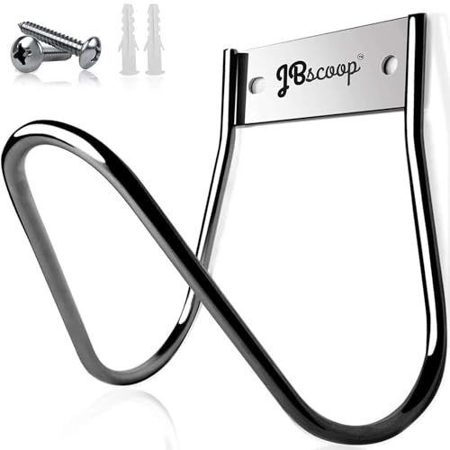 Stainless Steel Hose Hanger Wall Mount Garden Hose Holder, Ideal for Water, Air, Hydraulic Hose, Ropes, Extension Cords Heavy Duty & Rust Proof, Size:6.3x7x6.3 In