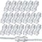 Poly Rope Connector Wires Splicer Galvanized Steel Connector for Electric Fences (20)