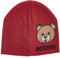 Moschino Damen Teddy Mütze Rosso