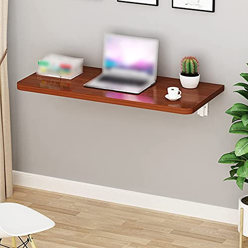 JYCCH Klappbarer Wandklapptisch/Klappwandtisch/Wandklapptisch/Wandklapptisch/Wandklapptisch/Klappbare Werkbank/Laptop-Computertisch,für Zuhause,Büro,Arbeitszimmer (80x50cm/31x (Walnuss 5