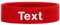 Schweißband Kopf Stirnband Headband Bestickt mit Name/Text Sportband Laufen (Red)