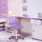 FurnitureR Bunte Schreibtischstuhl, Modernes verstellbares Design Computer Sitz, Swivel Armless Stuhl, Kinderzimmer, Home Office Task Chair, Lila M