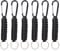 Tycoonest 6 PCS Braided Rope Keychain Paracord Key Chain Heavy Duty Keychain with Carabiner Clip and Keyring for Outdoor, Hiking, Camping