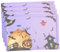PRETYZOOM 4 Stück Halloween-Tischset Halloween-Untersetzer Halloween-Cup-Matte Halloween-Tischzubehör Halloween tischdecke Halloween Table Cloth Dekor Halloween-Schüsselmatte Tassenunterlage