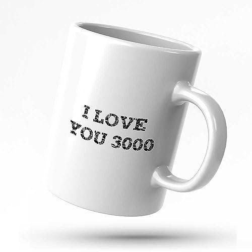 STUDE Humorous Coffee Mugs I Love You 3000 Mug Funny Gifts for Women Gifts for Dads