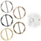 5 Stück T Shirt Clip Schnalle, Broschen für Kleidung Schal Ring Clip Damen Metall Runder Schnalle Gürtelschnalle Modische Metall Hemd Taillenkorsett Clips für Lose T Shirt Kleidung Schal Schnalle