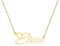 ZNA Jewels Personalised Elsie Name Pendant Necklace | 18K Gold Plated | Using the Unique Lucy Font | The Perfect Handmade Gift (Gold-Elsie)