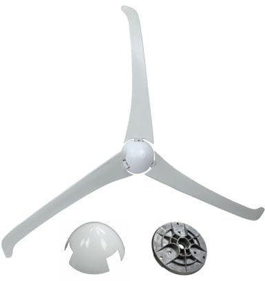 Windradflügel für Windgenerator, 60 cm Länge, Kunststoff/Glasfaser, Aluminium-Nabe (Weiß)