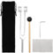 VEGCOO Therapeutische Stimmgabel, Stimmgabel 128 Hz Aluminium, Pflege durch Vibration, Stimmgabel, Stimmpfeife bietet einen Frequenzgang, Silikonhammer, Reparaturwerkzeug, Reinigungstuch, Samtbeutel