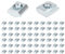 KINDPMA 60 Stück M3 Nutensteine T-Nut-Mutter Schiebemutter Kohlenstoffstahl T-Nut Schiene Gleitmutter T-Nutenstein Aluprofil Zubehör für 20-Serie Aluprofil-Extrusionsschlitz
