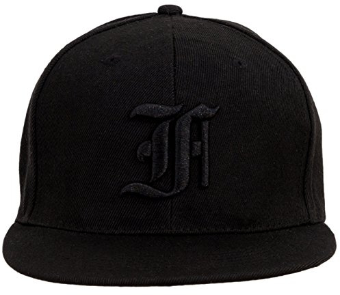 4sold Snapback-Hut, mit erhabener schwarzer 3D-Stickerei Letter, Baseball-Cap, Hip-Hop Cap, Hut, Kopfbedeckung Gr. Einheitsgröße, F