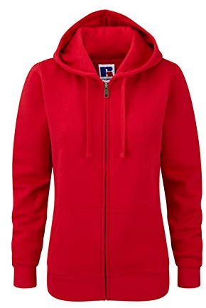 Russell Damen Sweatjacke Authentic Zipped Hood R-266F-0 Classic Red S