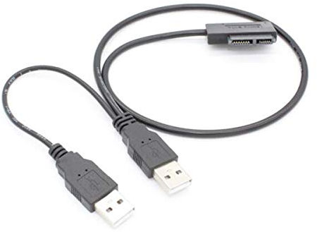 7+6 13Pin connecteur lecteur DVD pc portable vers usb 2.0 Câble Adaptateur graveur dvd