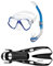 Mares Wahoo + Volo One Schnorchelset (blau-weiß, M/L (39-43))