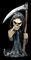 Skelett Gothic Figur - Don't Fear The Reaper | Fantasy Sensenmann, Der Tod, Gothic-Deko, Statue, Skulptur, H 21,5 cm