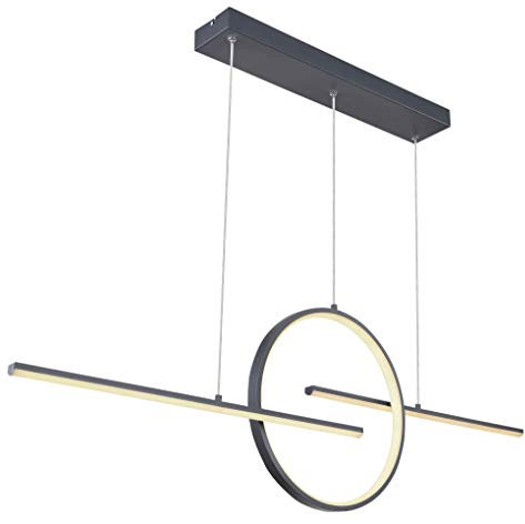 Globo LED Hänge Leuchte Tageslicht Lampe Fernbedienung Ess Zimmer Beleuchtung dimmbar graphit 67121-50W, 67121-50G, medium, Bunt