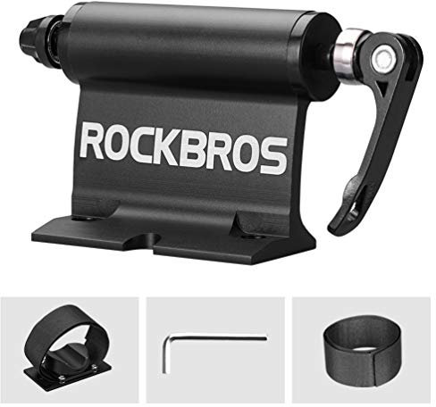 ROCKBROS Porte de Vélo pour Barres de Toit de Voiture, Porte Avant et arrière pour 1 vélo en Alliage d'Aluminium Universel, Noir