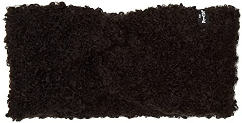 Levi's Damen Women's Teddy Bear Bouclé Headband Beanie, Regular Black, Einheitsgröße