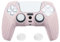 eXtremeRate PlayVital Cover Skin per ps5 Controller Joystick Custodia Protettiva Antiscivolo Silicone Case con Gommini Coprilevette Analogiche-Samurai,Rosa