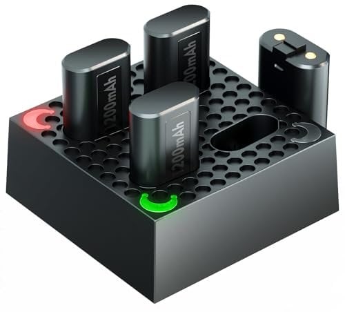 Rechargeable Battery Pack for Xbox Series Xbox One Controller, TechKen Batteries Charger Charging Dock (Large)