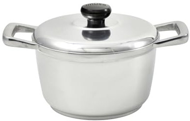 IMUSA USA IMU-89307 Dutch Oven aus Aluminiumguss, robust, mit Deckel, Silber, 5,8 l