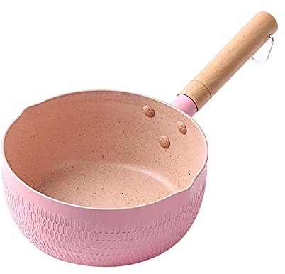KUCOCOSNEH Padella antiaderente padella padella cottura padella padella granito rivestimento in lega di alluminio rosa