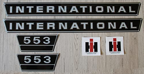 IHC/Mc Cormick Aufkleber international 553 Silber Logo Emblem Sticker Label Set groß