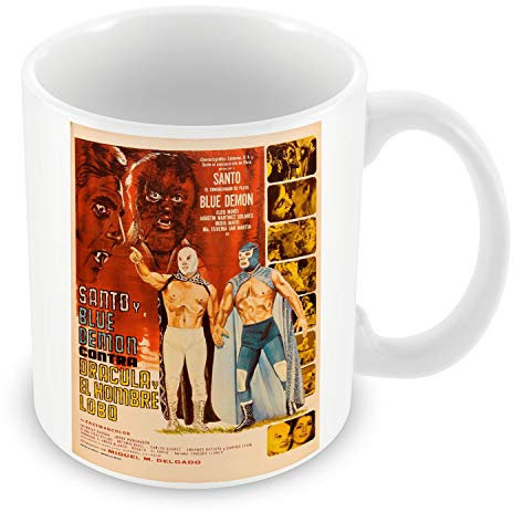 Fabulous Keramische Becher 325ml Altes Plakat Wrestling Retro Vintage