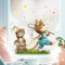 Wandtattoo Loft Fensterbilder Frühling Katze und Schmetterlingen Motiv – A3 Bogen, Wiederverwendbar – Frühlingsdeko Fenster, Frühlingsbild Fenster, Fensterdeko Frühling, Fensterfolie Frühling