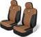 CAT® MeshFlex Automotive Sitzbezüge für PKW LKW und SUV (2er Set) - Beige Autositzbezüge für Vordersitze, LKW Sitzschoner mit Komfortabler Netzrückseite, Auto Innenbezüge