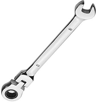 Vokenforu 8mm Flex-Head Ratchet Spanners, Metric Wrench, Chrome Vanadium Steel, Combination Tool for Car Bicycle Repair at Home Workshop