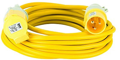 Defender Arctic Extension Lead Yellow 16A 2.5mm2 10m 110V (E85123)