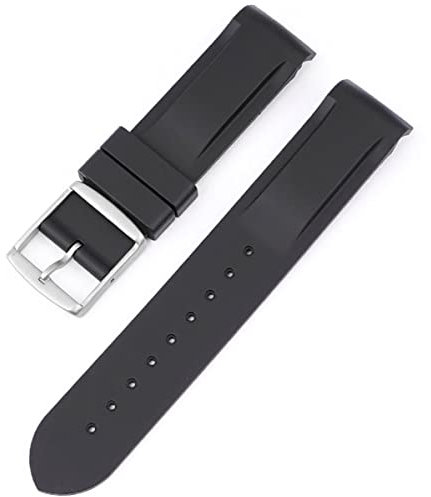BBZ Soft Rubber Strap New Silicone Watch Strap Compatible with Omega X Swatch Moon Watches Men Women 20mm Curved End Rubber Wrist Band