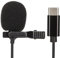 Annadue Professionelles Lavalier Mikrofon, Typ C Kabelgebundenes Lavalier Mikrofon, Intelligente Rauschunterdrückung, Omnidirektionales Lapel Mic mit Einfacher Clip für YouTube, Interview, Video Usw