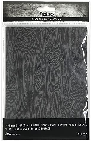 Ranger Tim Holtz Black Wood Grain Cardboard