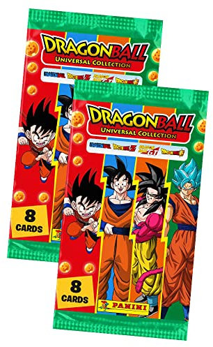 Panini Dragon Ball Karten Serie 2 - Universal Collection Trading Cards - Sammelkarten - 2 Booster