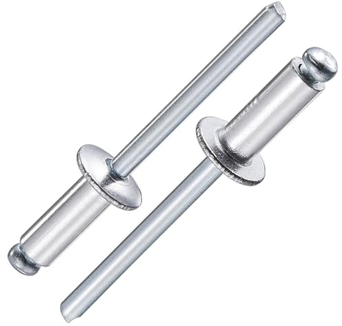 Wensilon (250Pcs) 3/16x1/2 Aluminum blind pro Rivets,Aluminum Grip and Steel Mandrel