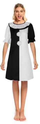 Noiclub Terrifier Cosplay Kostüm Clown Frauen Outfits Halloween Karneval Rollenspiel Kleid