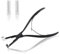 LEONTOOL Tape in Hair Extensions Pliers Stainless Steel Flat Surface Sealing Clamp Pliers Tools with A Pair of Nylon Replacement Tips, Hair Sealing Pliers Tape Extensions Pliers Tools for Women Hair