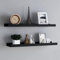Hovothy Wandregale 2 Pcs 80x9x3cm Schwarz MDF Küchenregal Hängend Regal Badezimmer Kitchen Shelf Bilderleisten Hängeregal Küche Blumenregal Schwerlastregal Eckregal Zimmer Deko
