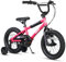 AVASTA 12 Zoll Kinderfahrrad BMX-Stil Fahrrad mit Stützrädern Rücktrittbremse für 1 2 3 4 Jahre alt Jungen Mädchen Kleinkinder Anfänger Fahrer, Rosa