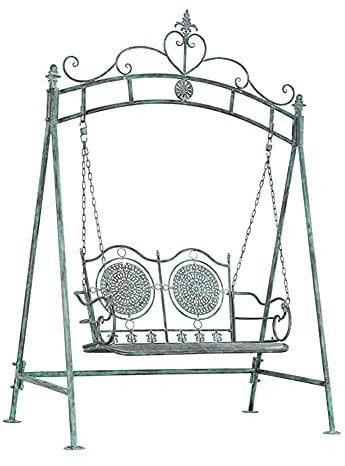 Arbours, Garden Arbours, Retro Wrought Iron Double Swing Rocking Chair Suitable for All Kinds of Climbing Plants, Outdoor Gardens