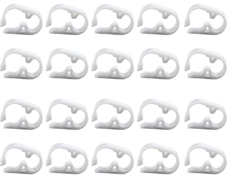 SagaSave Lot de 20 colliers de serrage réglables en plastique de 3 à 6 mm pour tuyau de laboratoire