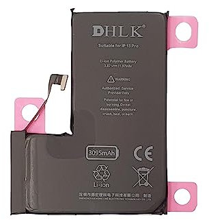 DHLK® TI Line Batteria Compatibile con iPhone 13 PRO (A2483, A2636, A2639, A2640, A2638) - capacità 3095 mAh