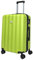 MY TRAVEL BAG Hartschalen-Koffer Trolley ABS Reisekoffer 4 Zwillingsrollen (Handgepäck-Mittel-Groß-Set) + 5cm Dehnungsfuge (Grün, Mittlerer Koffer (65cm))