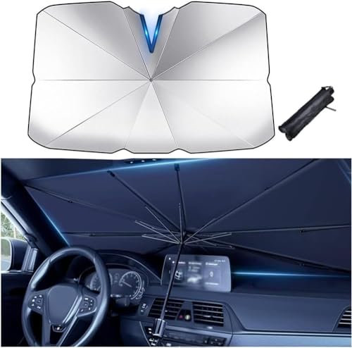 FUNSIE Sonnenschutz Auto Frontscheibe Innen für BMW E87 2004-2011, Auto Frontscheibe Sonnenschirm UV-Schutz Faltbar Schutz