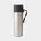Brabantia - Gourde Isotherme Make & Take, avec Clip Ceinture, Conserve les Boissons Chaudes pendant 6 Heures ou Froides pendant 12 Heures, Étanche et Lavable au Lave-Vaisselle - Gris Foncé, 0,5L