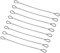 8Pcs Safety Cable Lock, 20CM Stainless Steel Security Wire Rope with Double Loop, 2mm Dia Chain Lock for Luggage, Stage Lighting, Outdoor Doors, Bicycles, Photo Frames (Black)